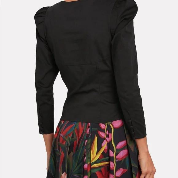 St. Roche Sandrine Poplin Button Front Blouse